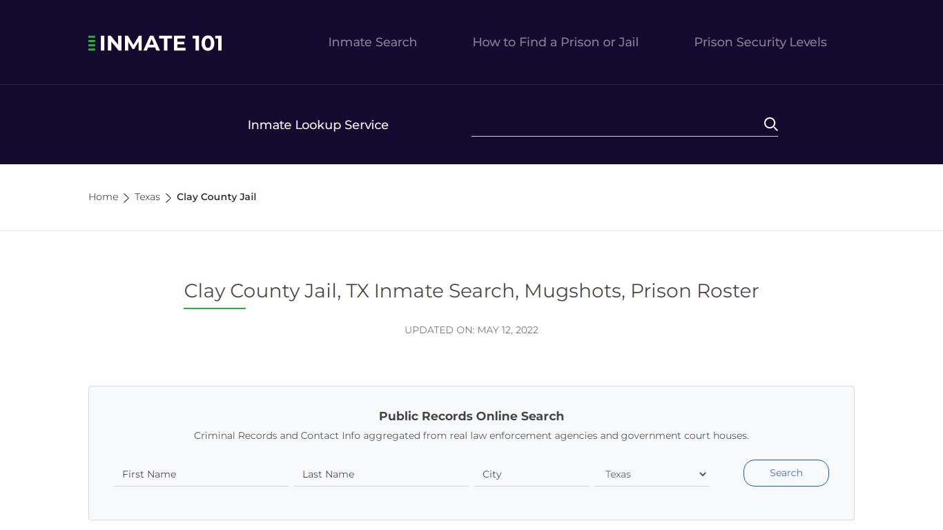 Clay County Jail, TX Inmate Search, Mugshots, Prison Roster